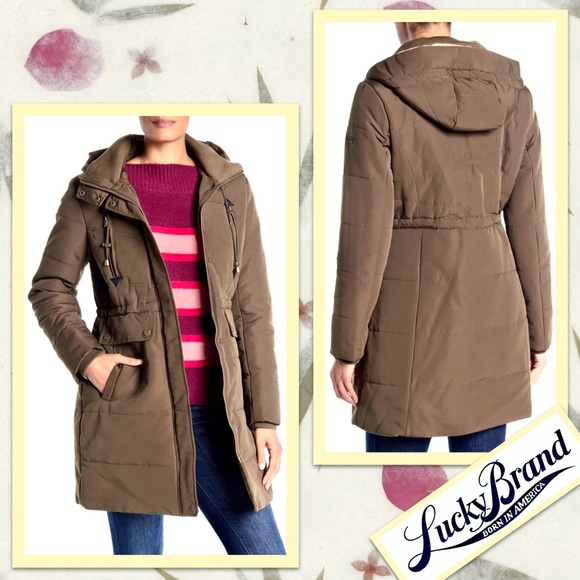 faux fur hood parka jacket